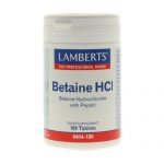 Betaína Hcl pepsina 180 tabletas  Lamberts